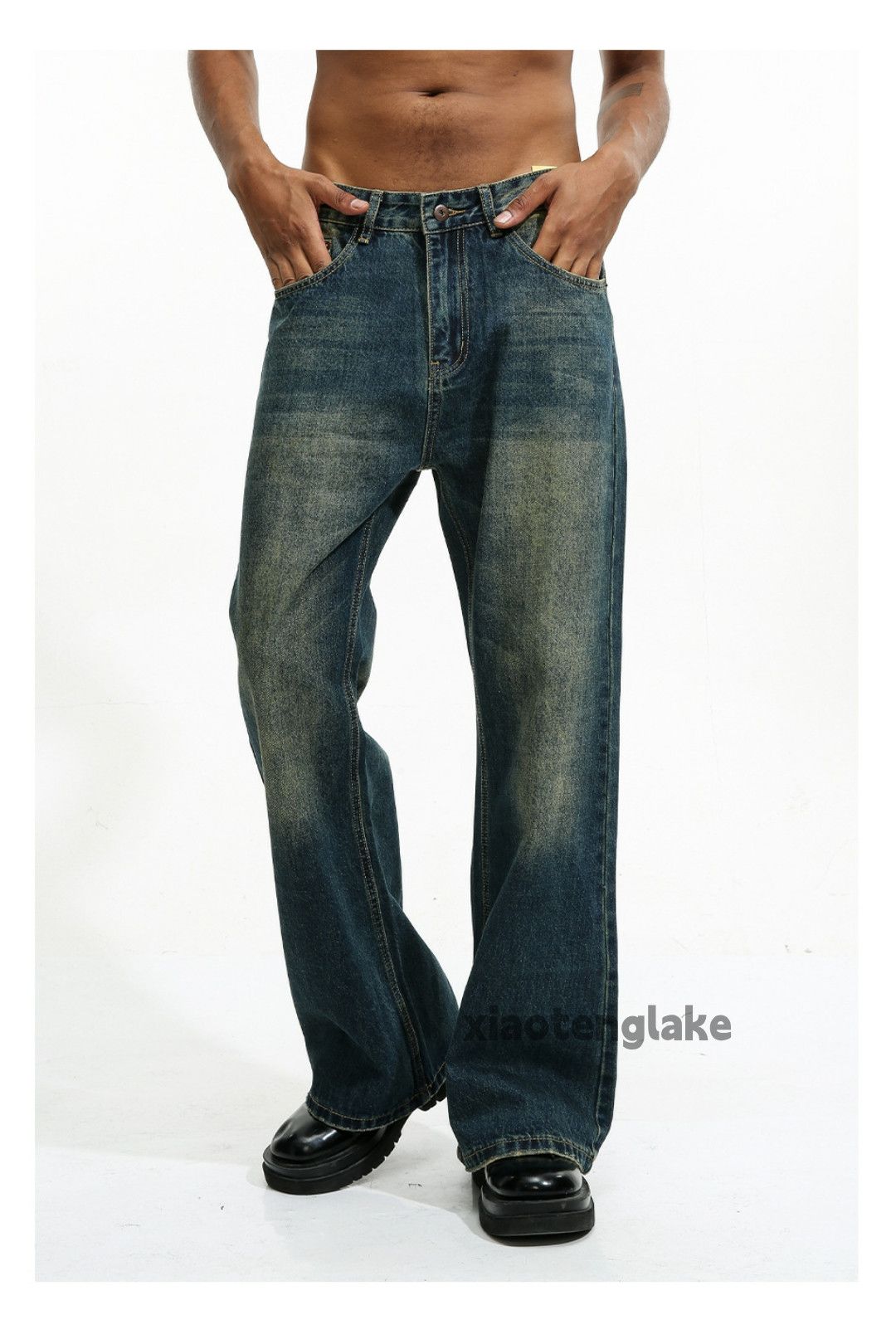 Jean × Vintage washed faded cleanfit yuppie y2k bootcut flared jeans Size US 28 / EU 44 - 5 Thumbnail