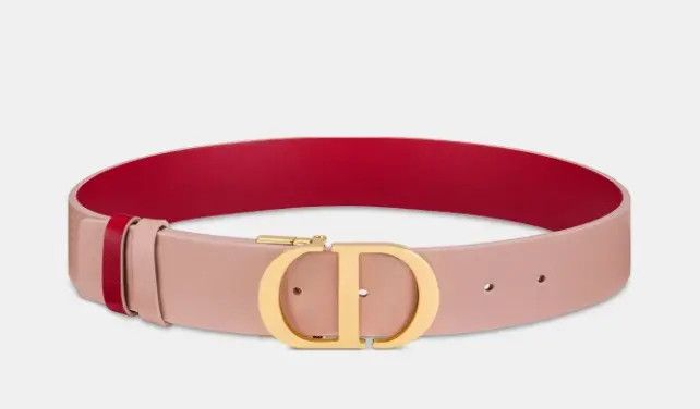 Dior o1w1db11024 Size: 75 / Montaigne Reversible Belt Red Beige Size ONE SIZE - 2 Thumbnail