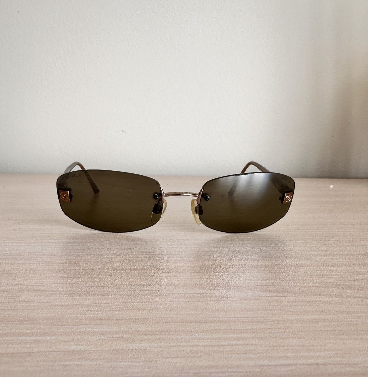 Chanel Chanel 4067 Rimless Sunglasses (Vintage Y2K / Archive) Size ONE SIZE - 2 Thumbnail
