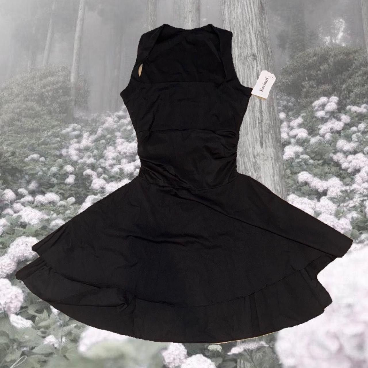 Other Stretchy Ruched Black Layered Mini Dress Size S / US 4 / IT 40 - 1 Thumbnail