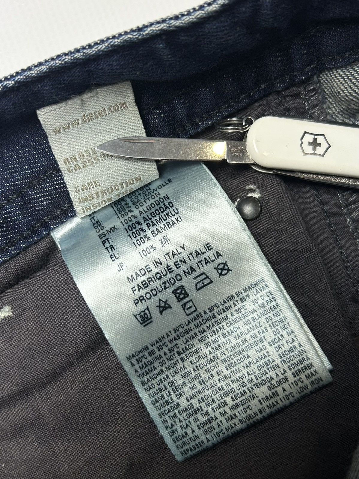 Diesel × Dolce & Gabbana × Jean Paul Gaultier Y2k jeans Diesel patchwork rare denim pants Size US 32 / EU 48 - 13 Thumbnail