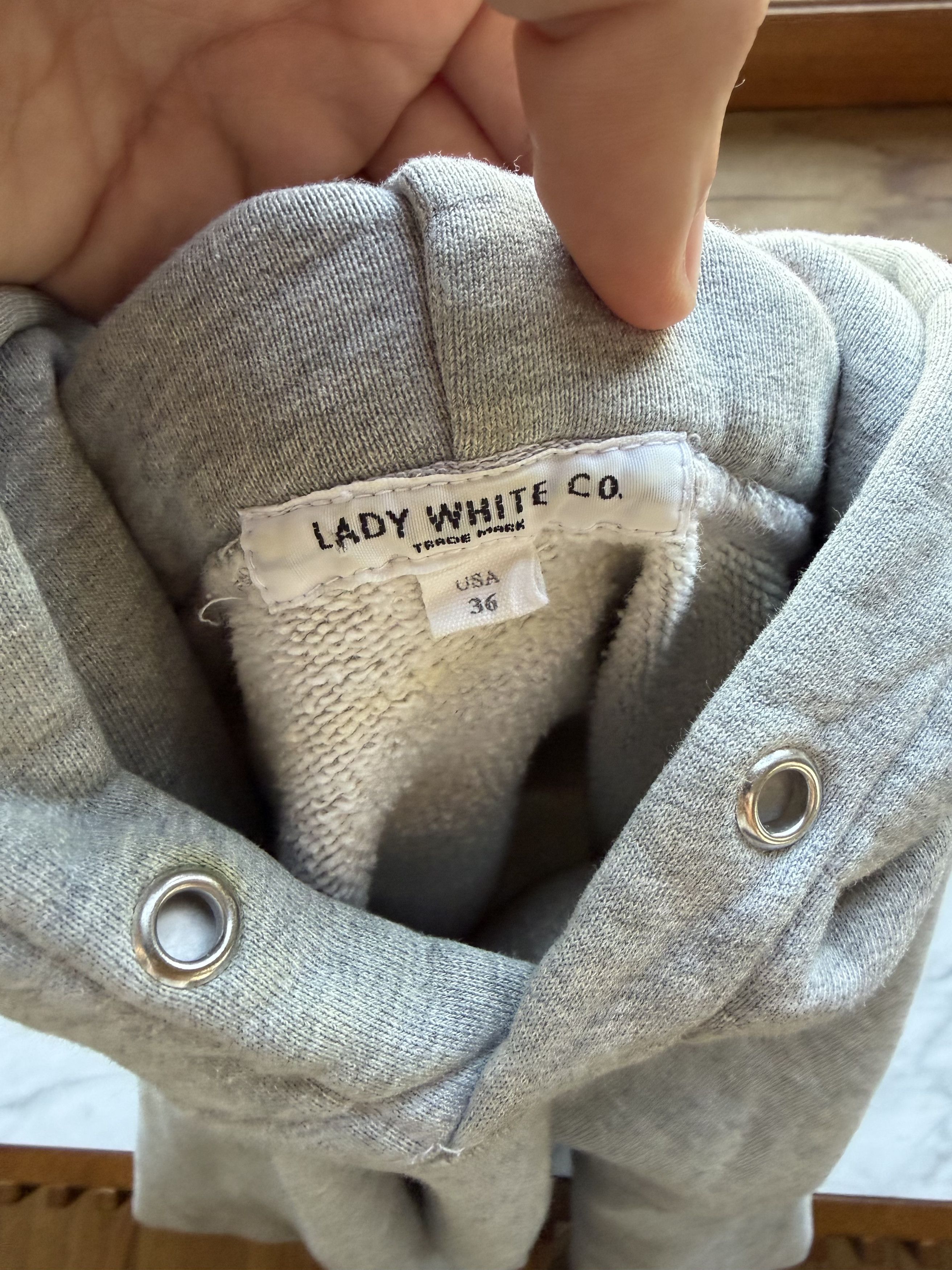 Lady White Co. Lady White Gray Hoodie Size US S / EU 44-46 / 1 - 3 Thumbnail