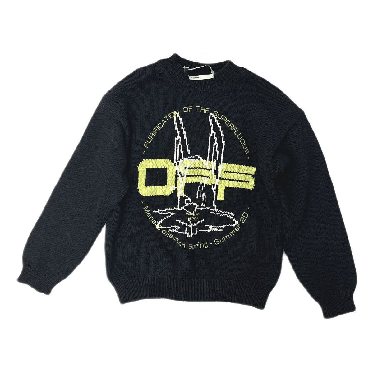 Off-White Off-White Ruined Factory Knit Jumper Sweater | Grailed