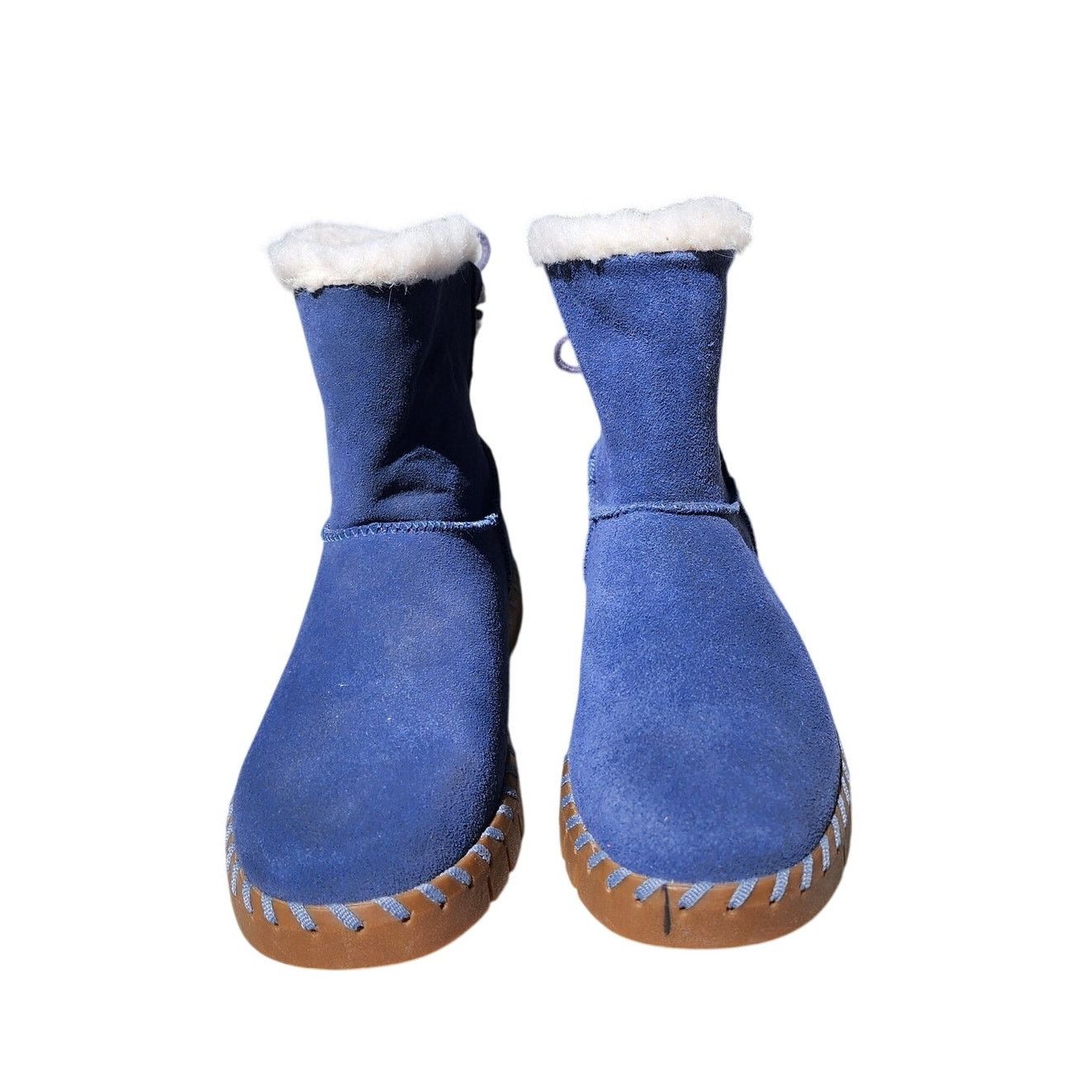 Designer MUK LUKS Flexi Albany Suede Shearling Winter Boots 6 Size US 6 / IT 36 - 4 Thumbnail