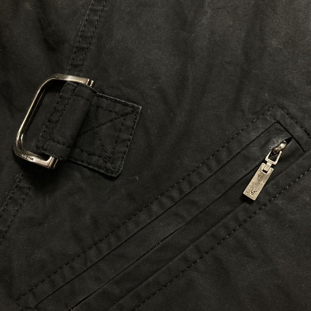 Le Grande Bleu (L.G.B.) MICHAA - Vintage Multi Zipper Black Washed Jacket Designer🇮🇹 Size US S / EU 44-46 / 1 - 7 Thumbnail