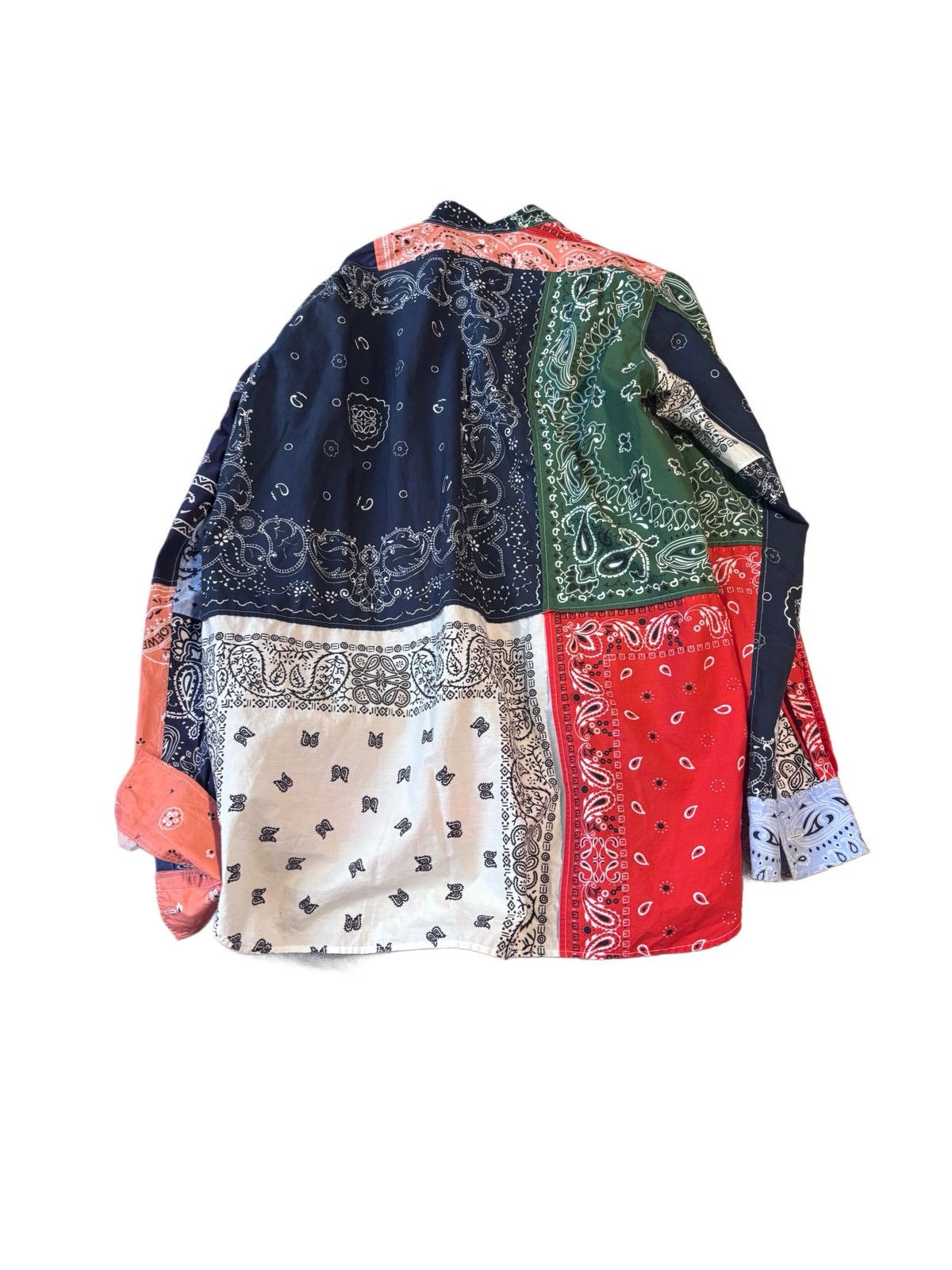 Loewe Loewe ss19 patchwork bandana shirt Size US M / EU 48-50 / 2 - 2 Thumbnail