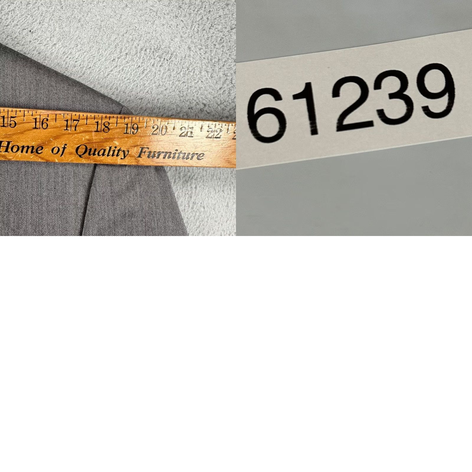 Ralph Lauren Lauren Ralph Lauren Blazer Sport Coat Mens 42R Grey Herringbone 2 Button Notch Lapel Regular Fit Size 42R - 9 Thumbnail