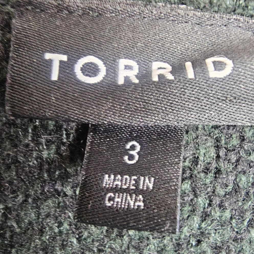 Torrid Torrid Womens Striped Coatigan Sweater Jacket 3X Whimsigoth Size 3XL / US 20-22 - 7 Thumbnail