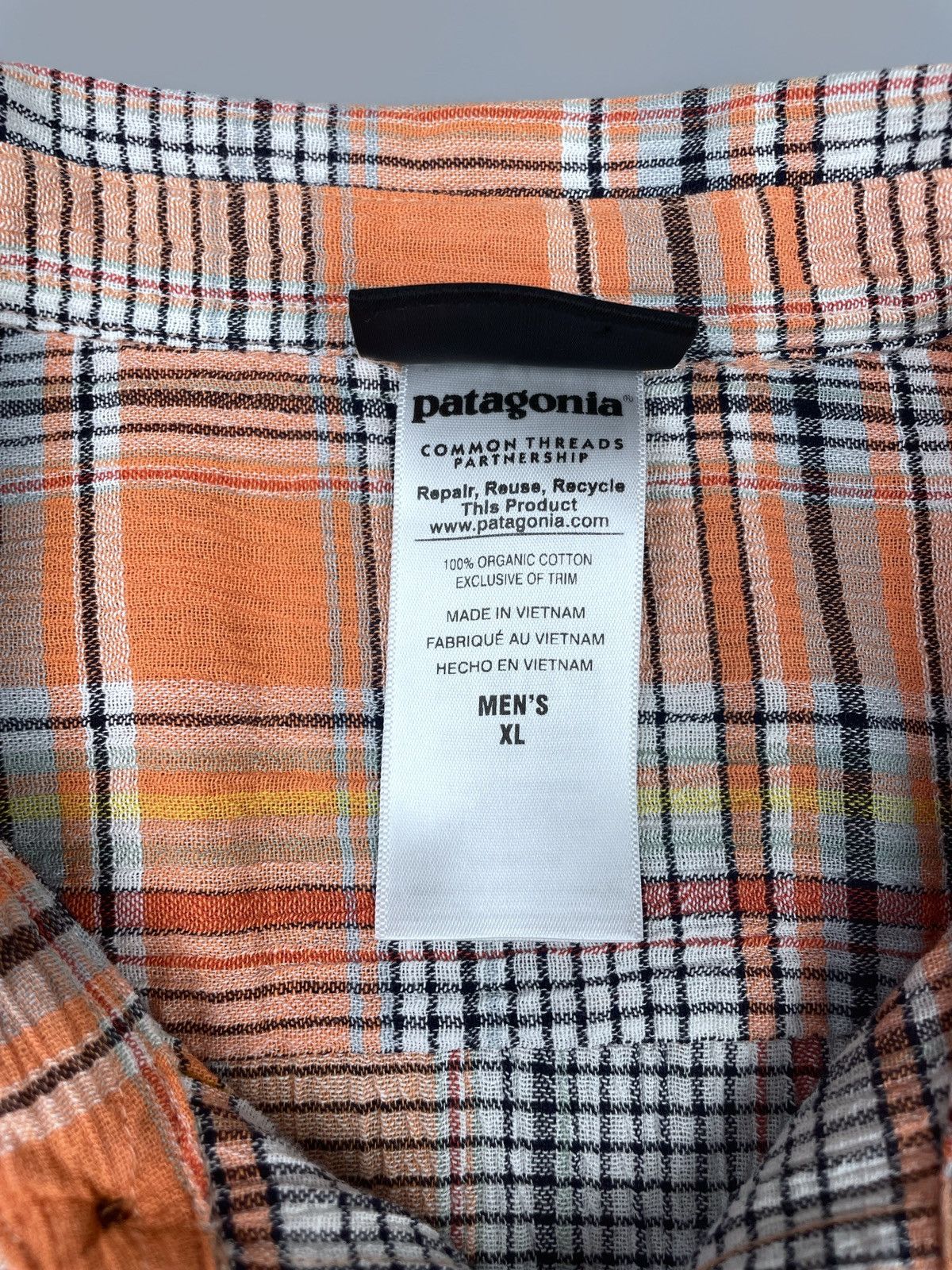 Patagonia Patagonia Organic Cotton Multicoloured Check Shirt Size XL Size US XL / EU 56 / 4 - 12 Thumbnail