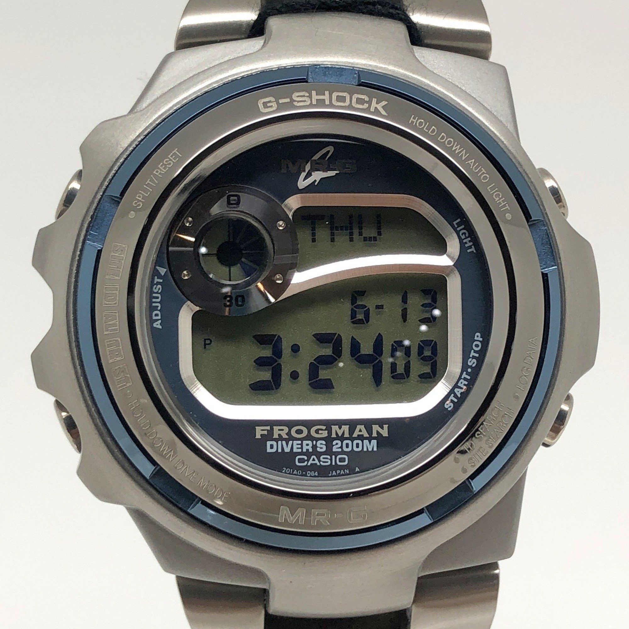 Casio G SHOCK CASIO Watch MRG 1100 2 MR G FROGMAN Full Metal Frogman Titanium Case Band Silver Digital Diver Mikunigaoka Store IT86Y2YPYR0B Grailed