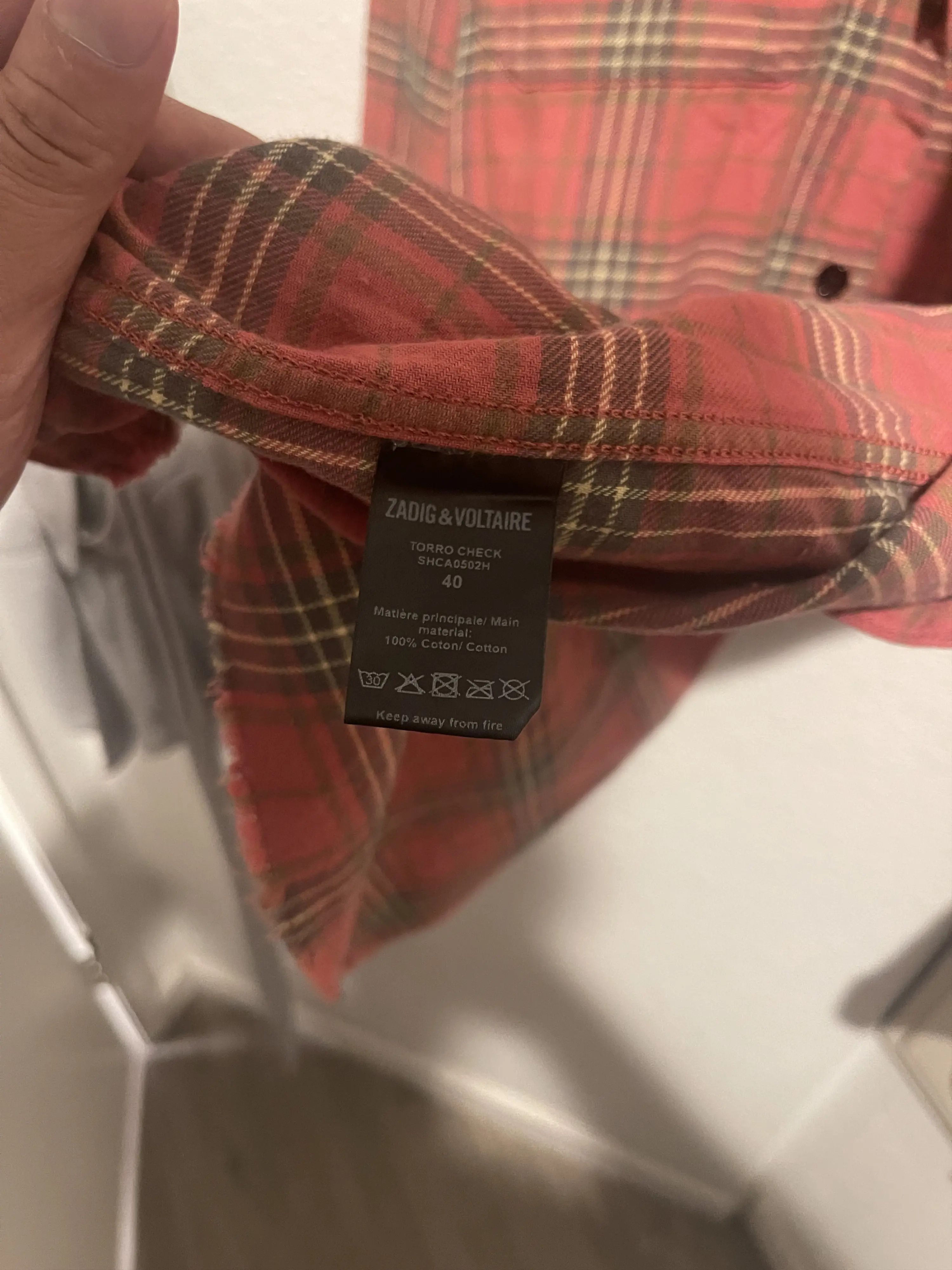 Zadig & Voltaire Zadig & Voltaire Torro Check Shirt Size US M / EU 48-50 / 2 - 4 Thumbnail