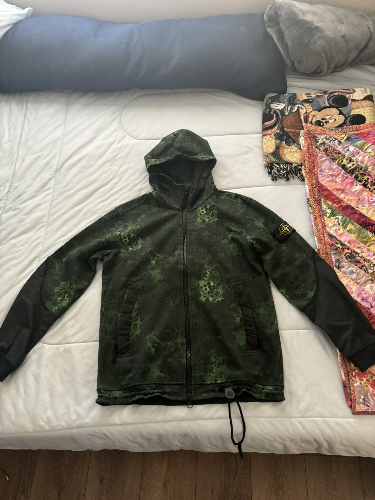 Stone island alligator camo hoodie store
