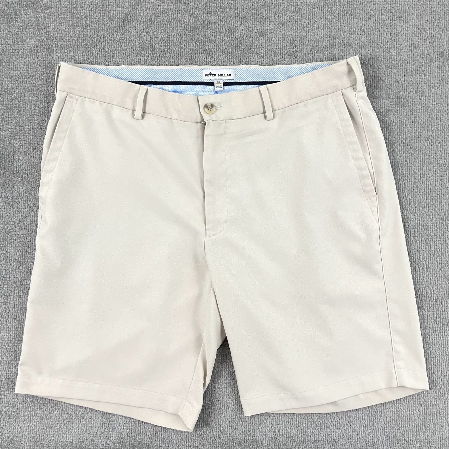 Peter Millar Peter Millar Shorts Mens 35 / 9" Brown Performance Golf Chino Preppy 1910 Goose Size US 35 - 3 Thumbnail