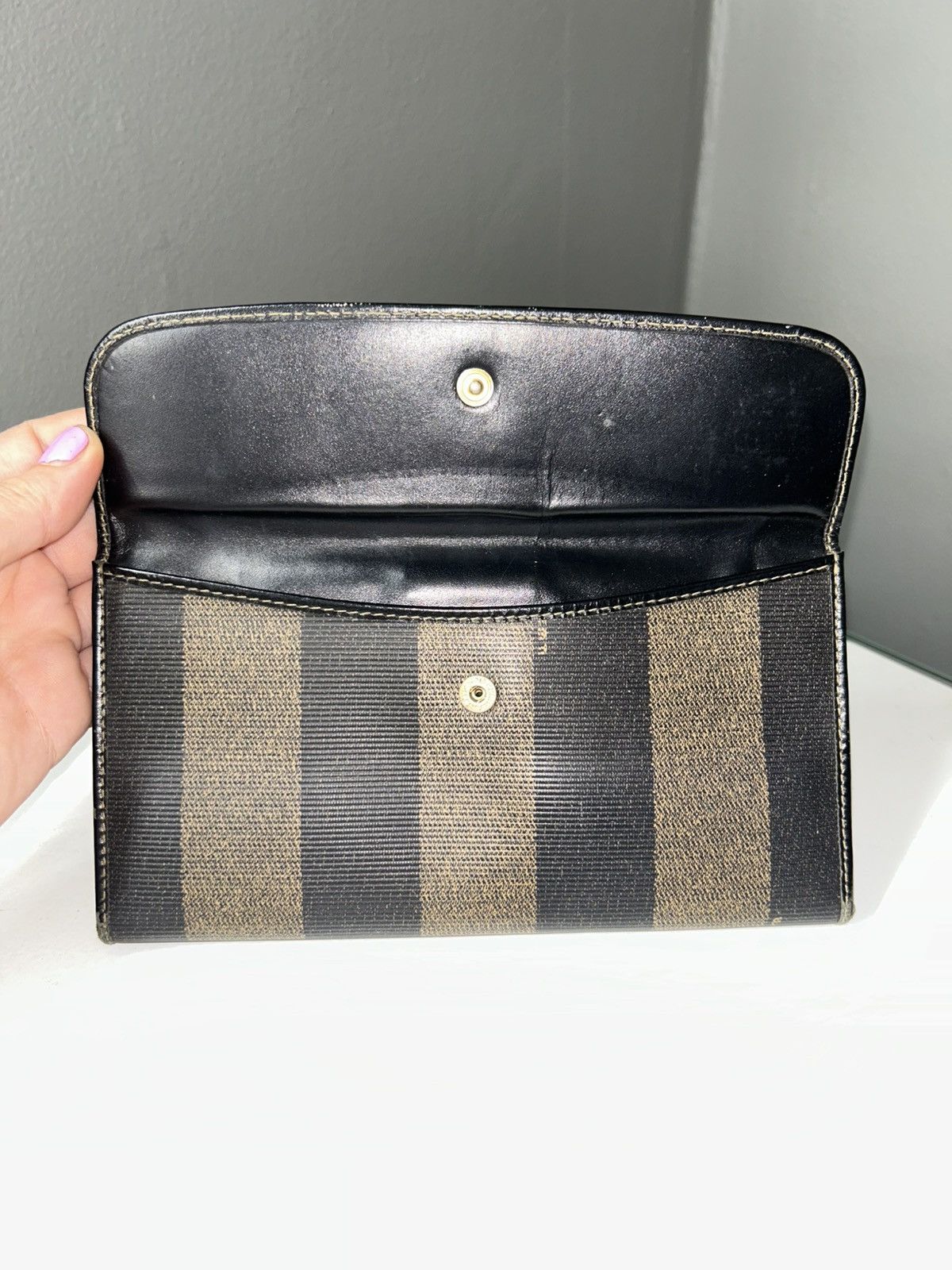 Fendi Fendi Vintage Pequin Stripe Continental Wallet Size ONE SIZE - 9 Thumbnail