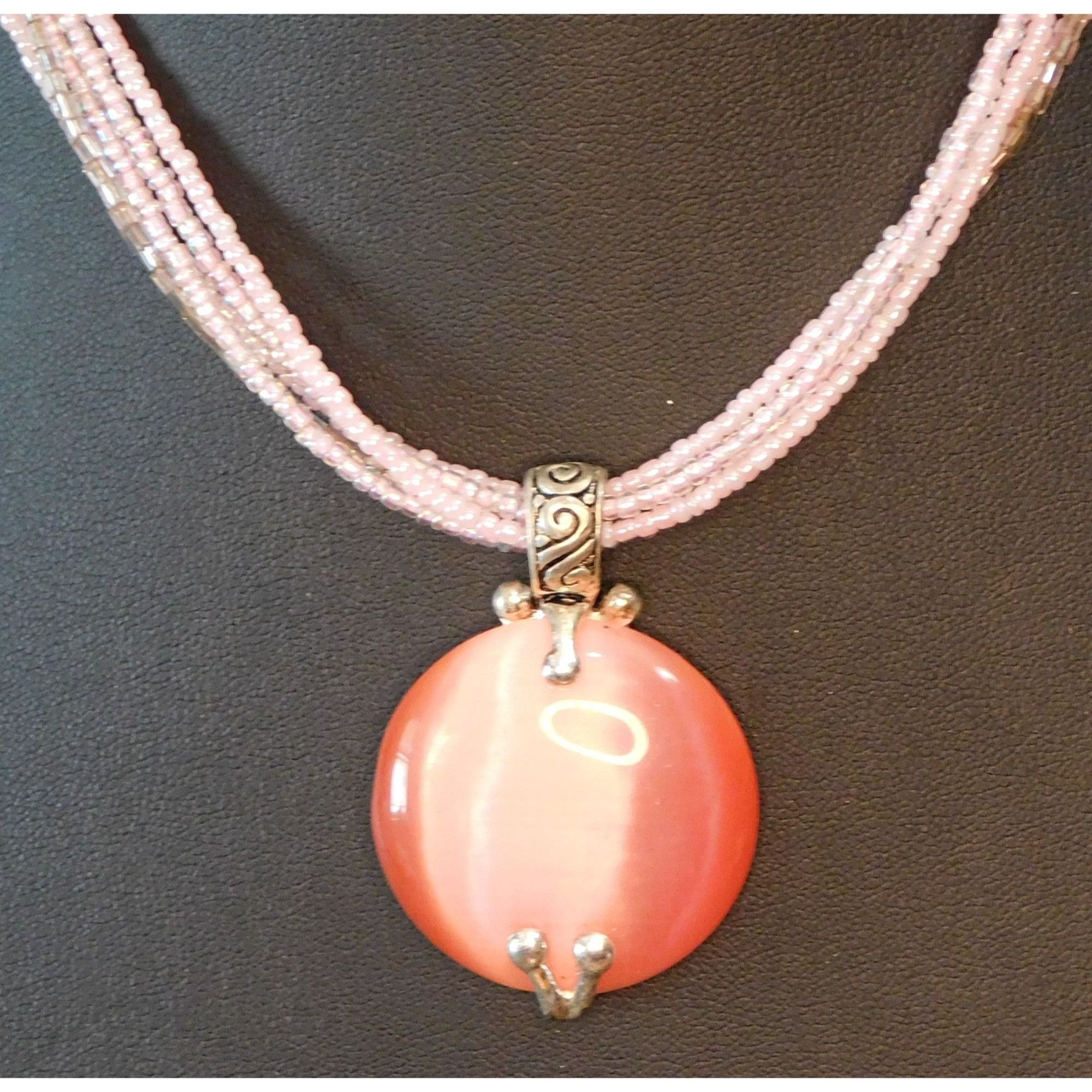 Other Premier Designs Pink Cat Eye Pendant Necklace Size ONE SIZE - 4 Thumbnail