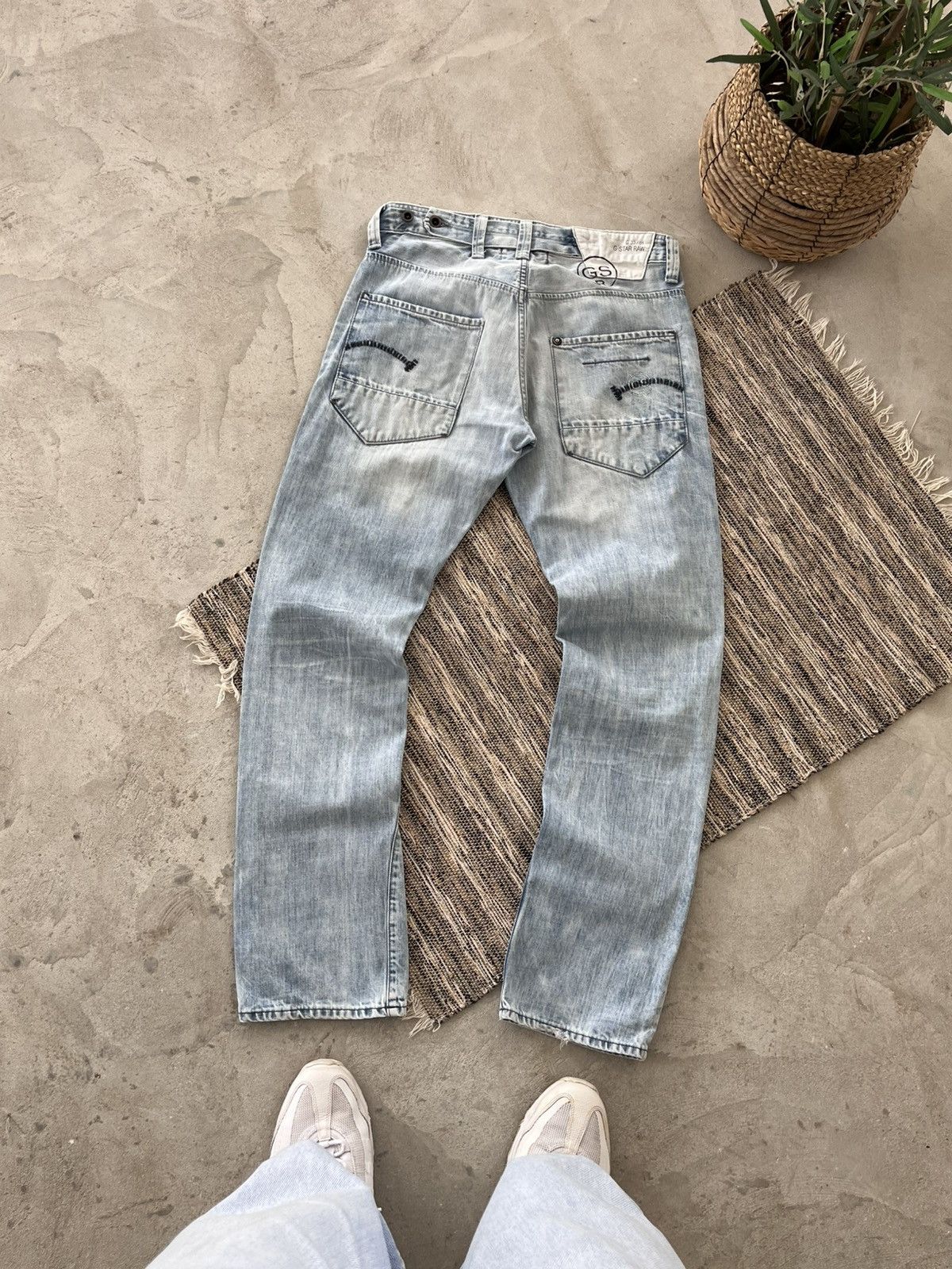 G-Star Vintage GStar Distressed Jeans 32/34 Light Blue Avantgarde Size US 32 / EU 48 - 1 Thumbnail