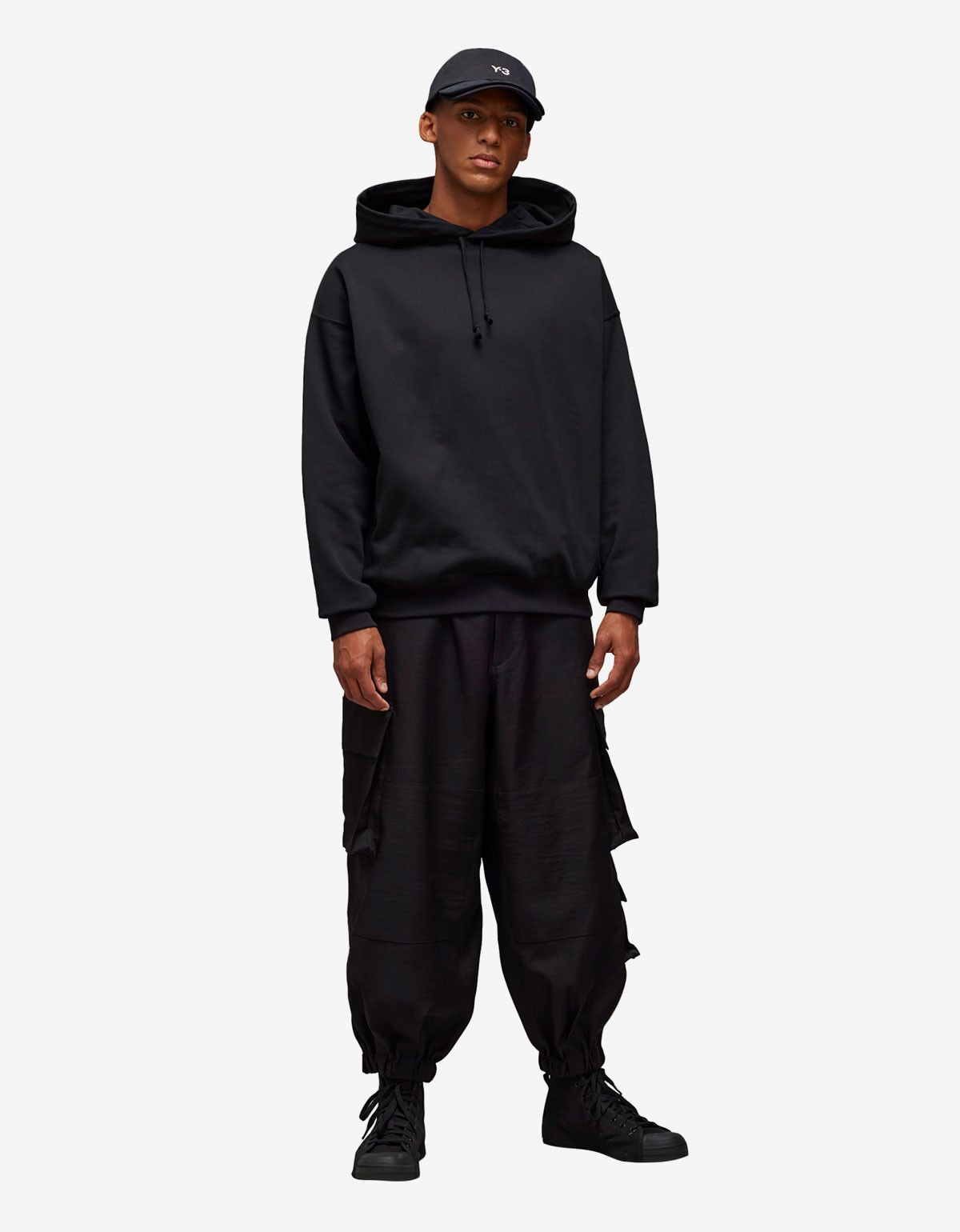 Y-3 Y-3 Black Graphic Print Hoodie Size US S / EU 44-46 / 1 - 11 Thumbnail