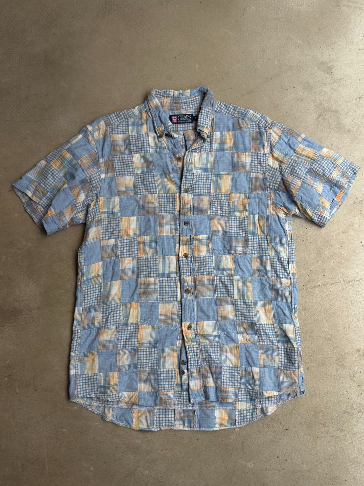 Vintage Vintage Chaps Ralph Lauren Patchwork Shirt Size US L / EU 52-54 / 3 - 1 Thumbnail