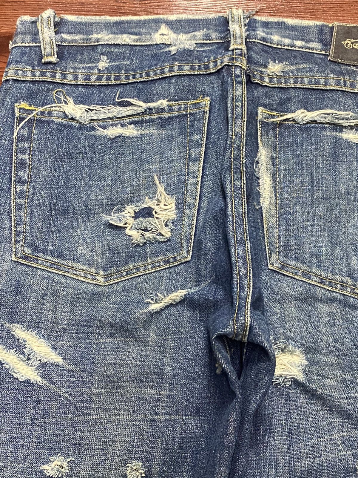 Earl Jeans Earl Jean Western Rare Distressed Seditionary Flare jeans Size US 32 / EU 48 - 9 Thumbnail