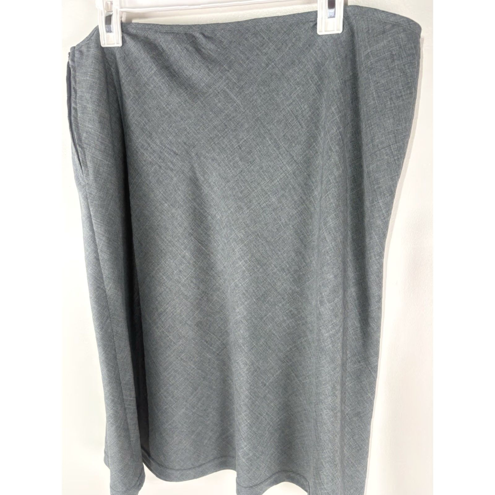 Vintage VINTAGE Cleveland Street Women's Midi A-Line Skirt Size 20 Gray Cotton Spandex Indonesia Size 42" / US 20 - 4 Thumbnail