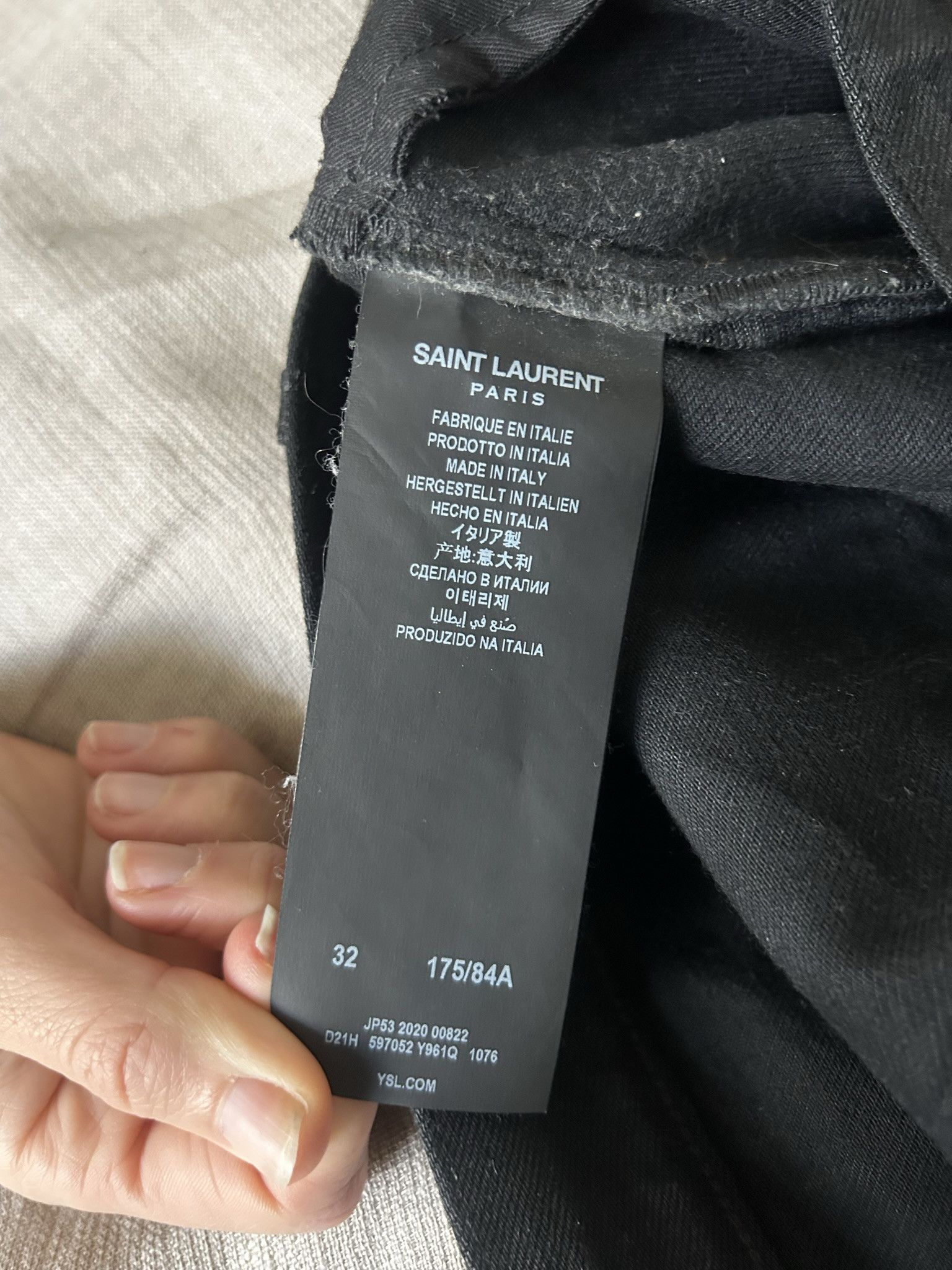 Saint Laurent Paris Saint Laurent waxed slim jeans Size US 32 / EU 48 - 12 Thumbnail