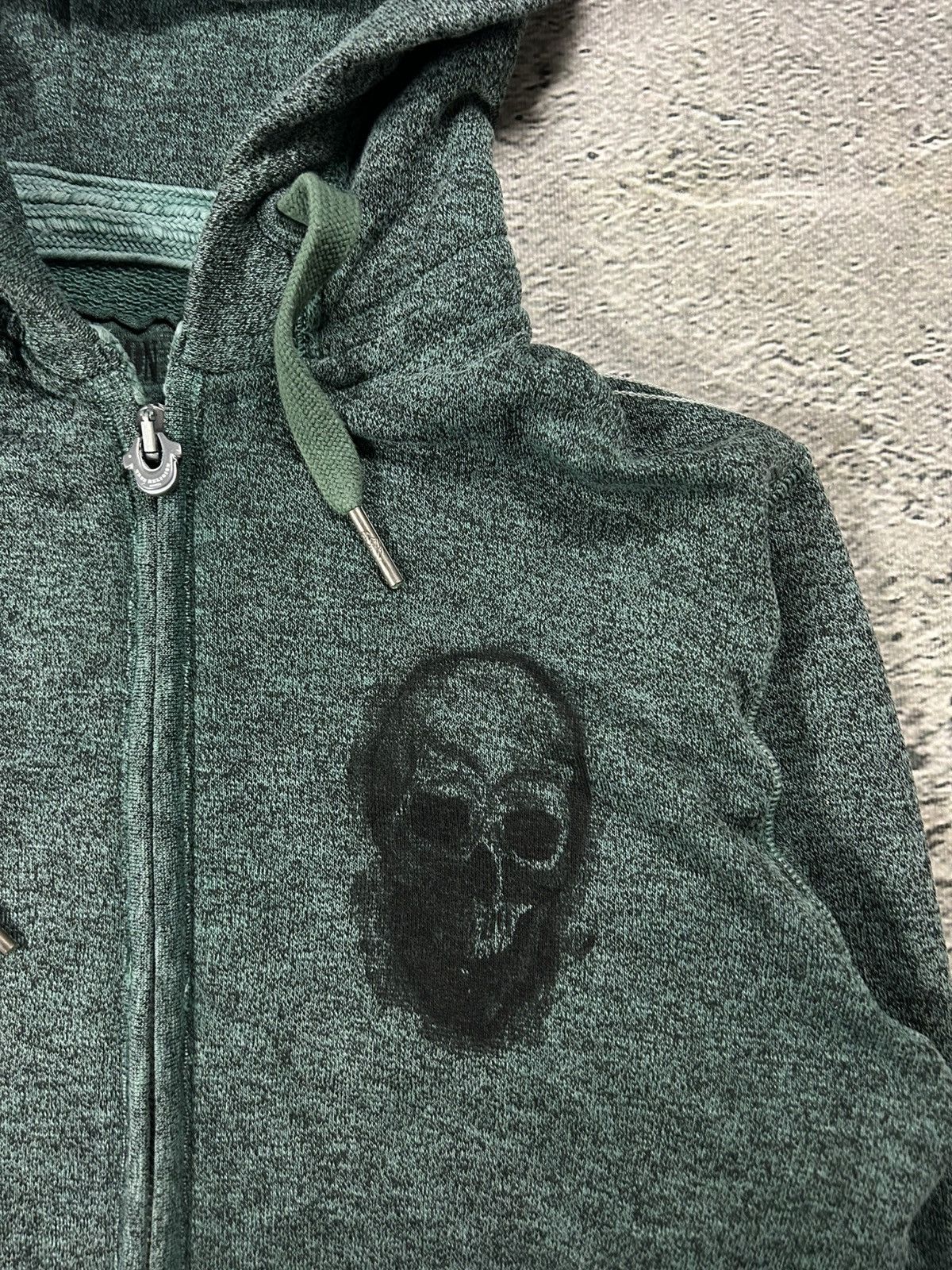 True Religion True Religion zip hoodie vintage Skull Green studded Size US XL / EU 56 / 4 - 4 Thumbnail