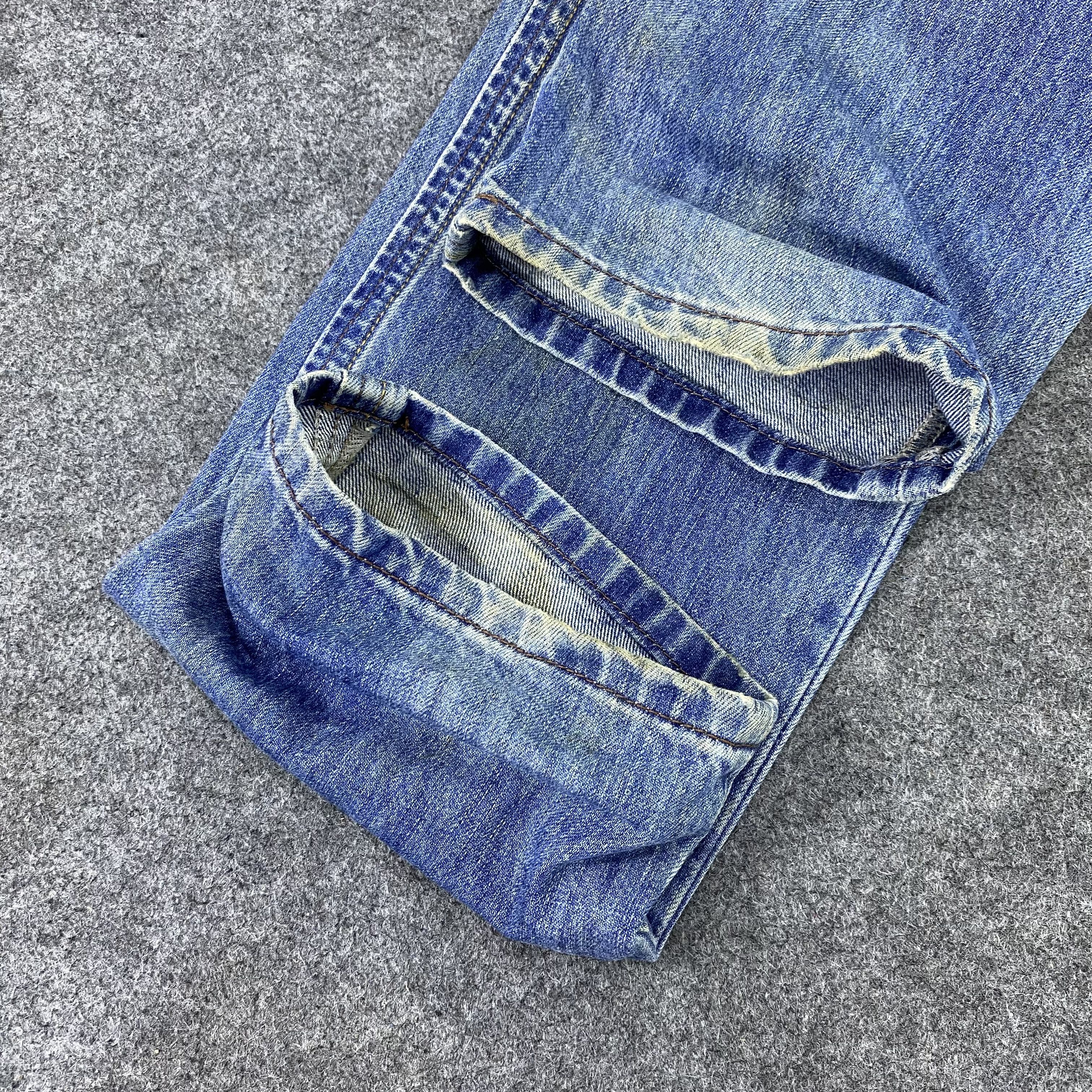 Diesel Diesel Distressed Blue Wash Jeans-J1173 Size US 35 - 14 Thumbnail