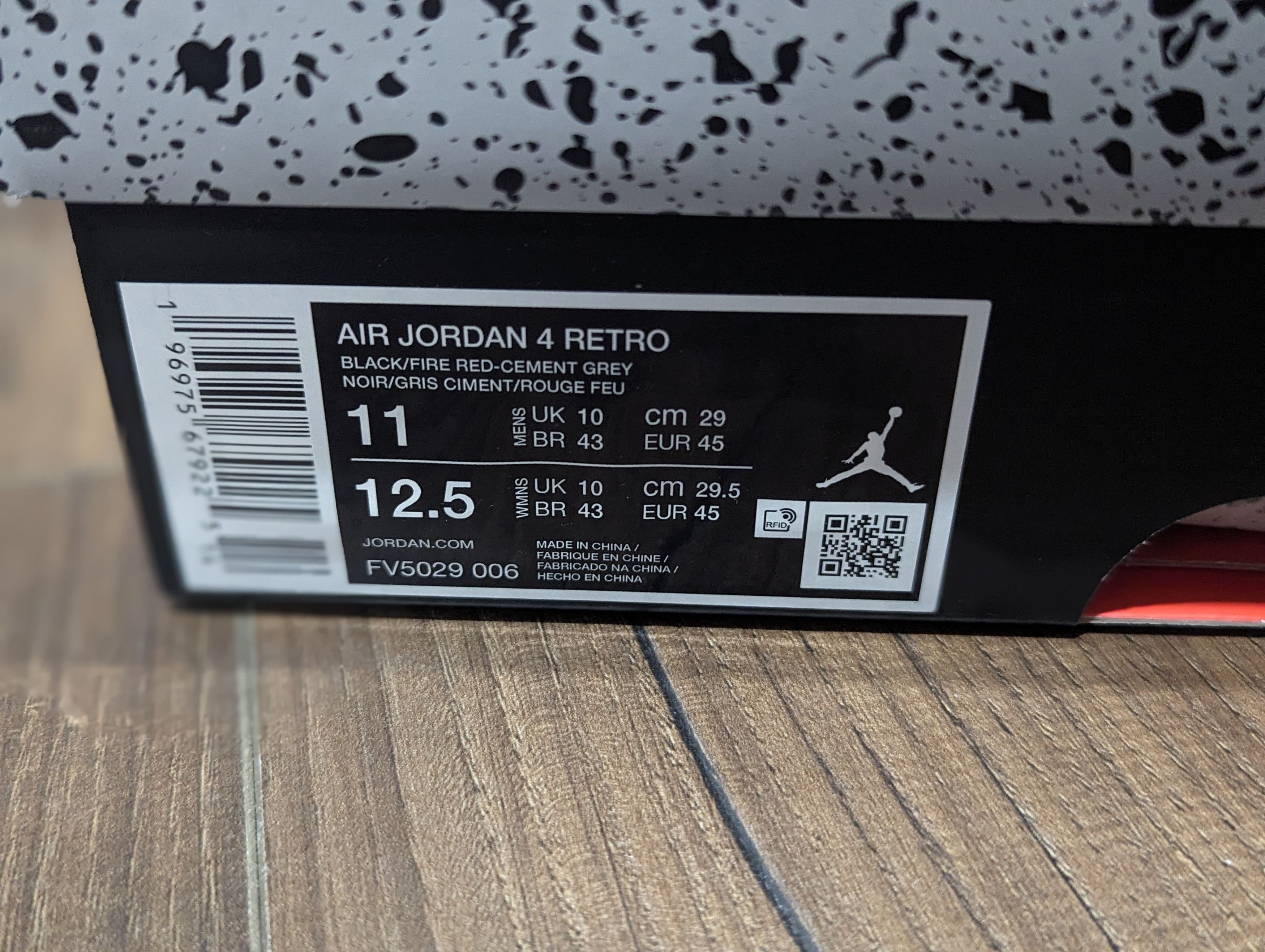 Jordan Brand × Nike Nike Air Jordan 4 Retro Bred Reimagined Size US 11 / EU 44 - 7 Thumbnail
