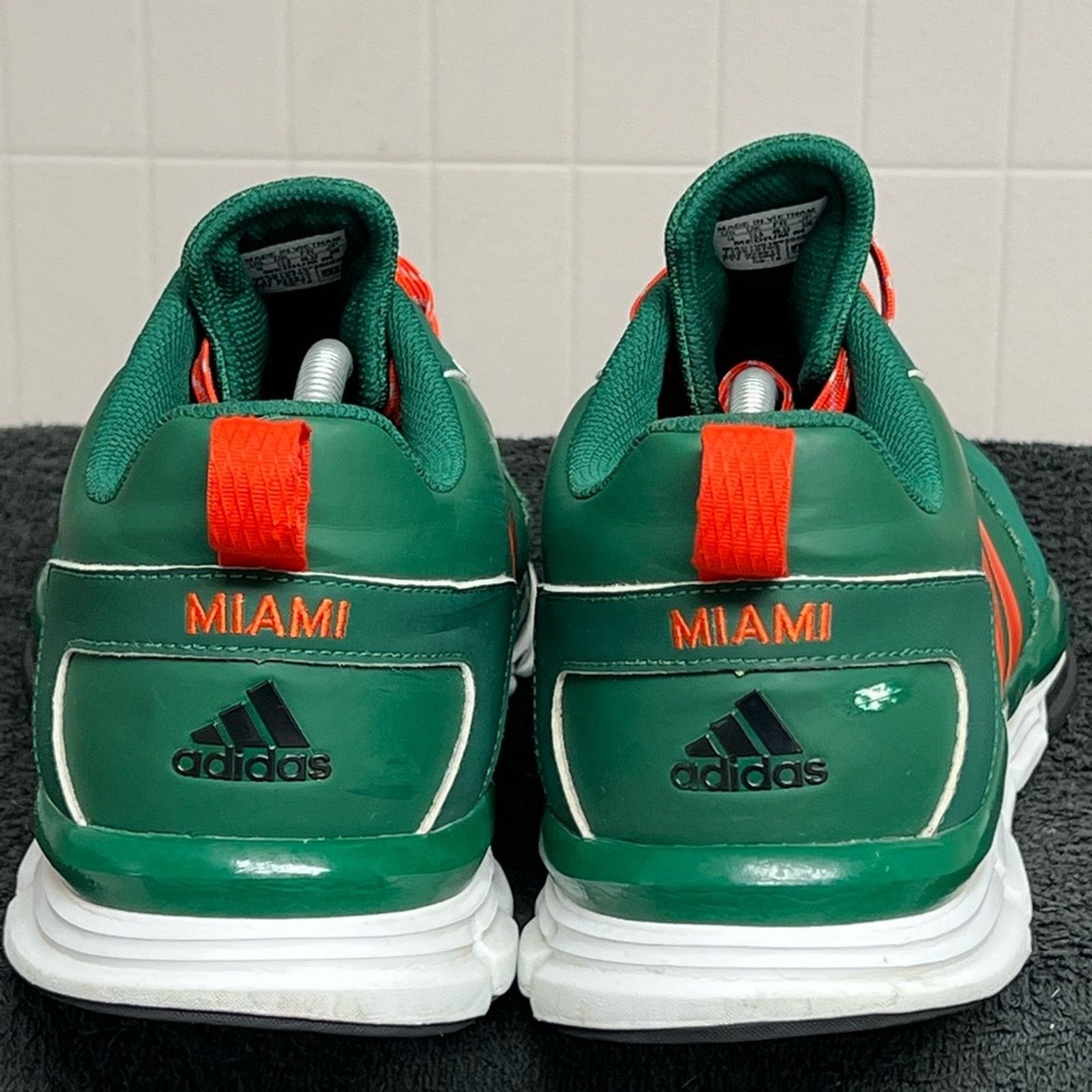 Adidas Adidas SPEED TRAINER PE Miami Hurricanes TEAM EXCLUSIVE RARE Size US 14 / EU 47 - 6 Thumbnail