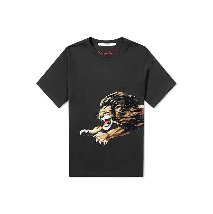 Givenchy GIVENCHY Lion Print Men's Short Sleeve T-Shirt Size US M / EU 48-50 / 2 - 1 Thumbnail