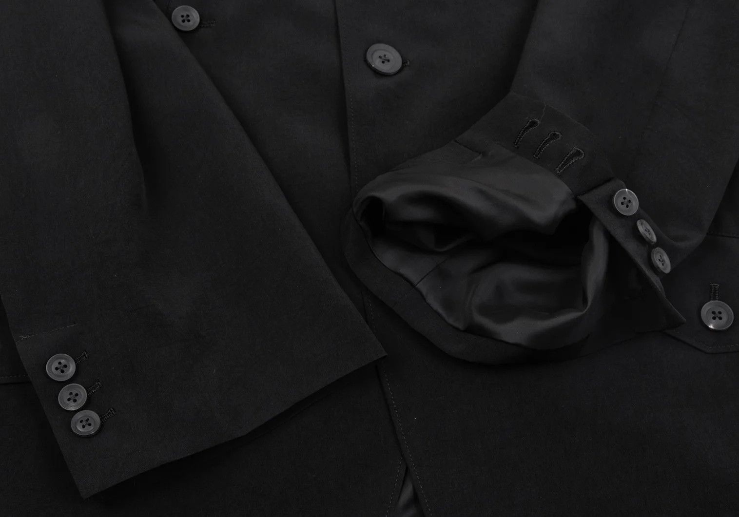 Yohji Yamamoto Yohji Yamamoto Crepe De Chine Pocket Design Jacket Size US XL / EU 56 / 4 - 7 Thumbnail