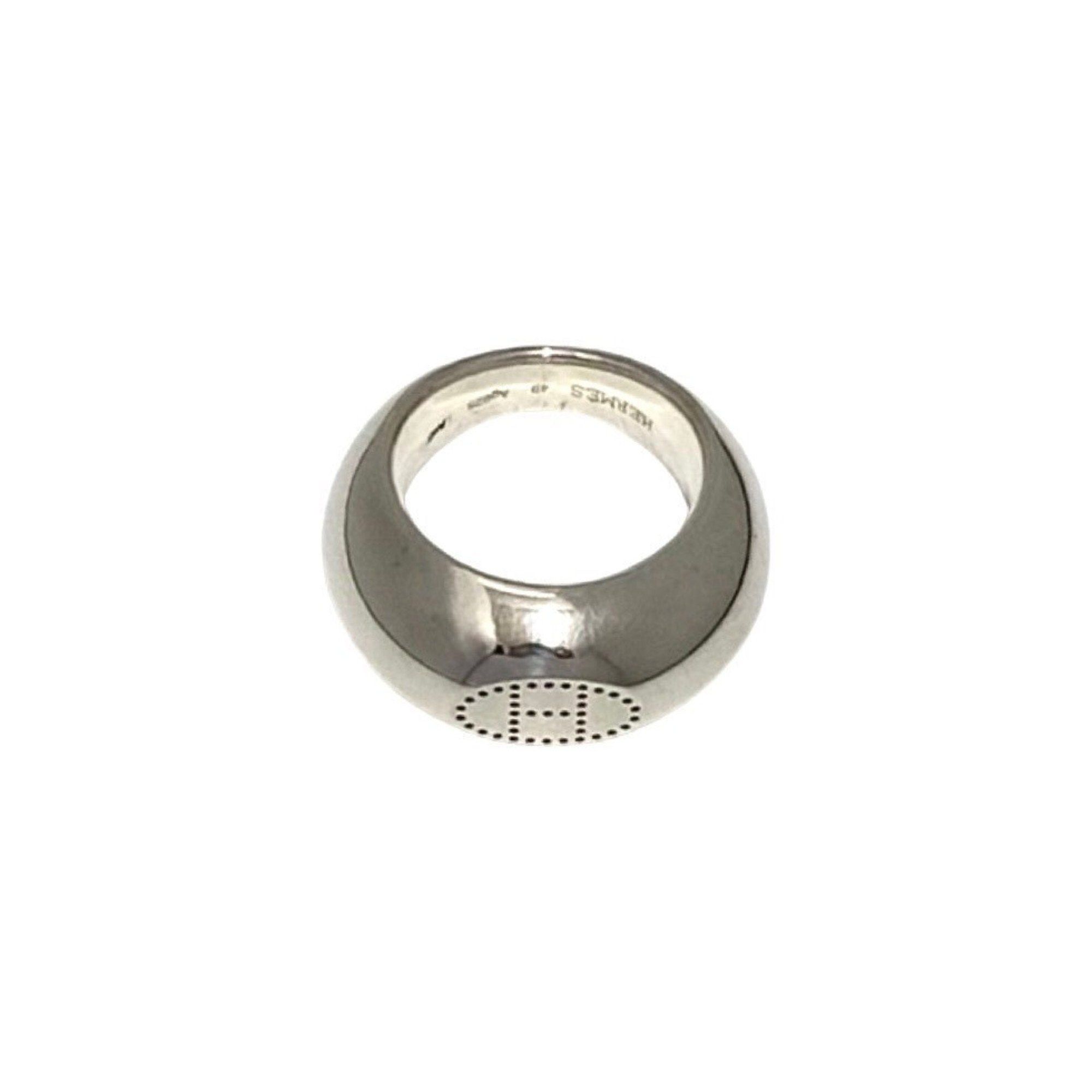 image of Hermes Evelyn Eclipse Silver 925 Ring For Women And Men, 17424