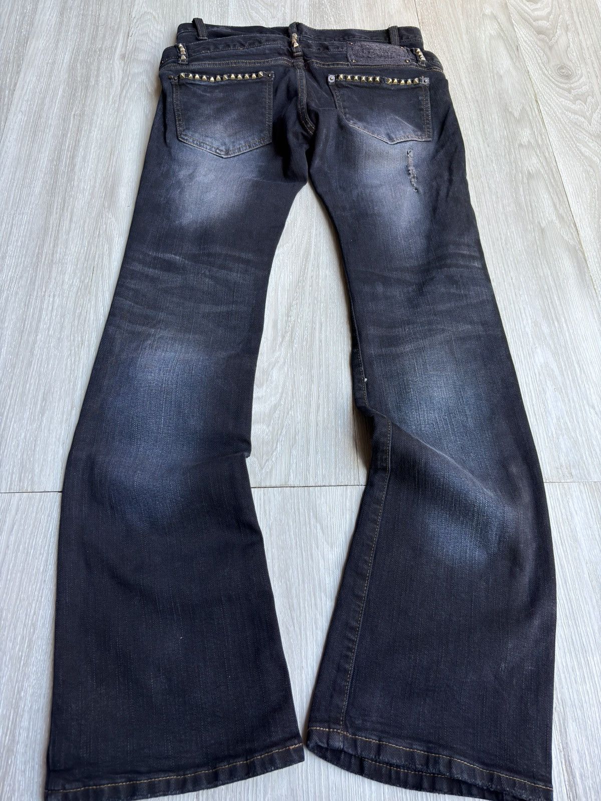 5351 POUR LES HOMMES BUFFALO double waist sudded flare jeans Size US 26 / EU 42 - 6 Thumbnail