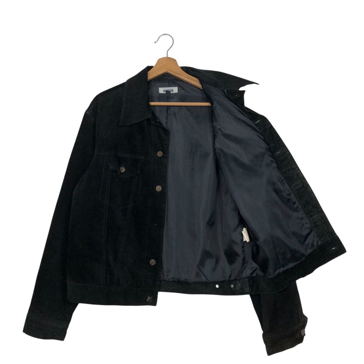 Japanese Brand Prensa Stylish Standard Suede Jacket Black Worker Essential Size US L / EU 52-54 / 3 - 12 Thumbnail