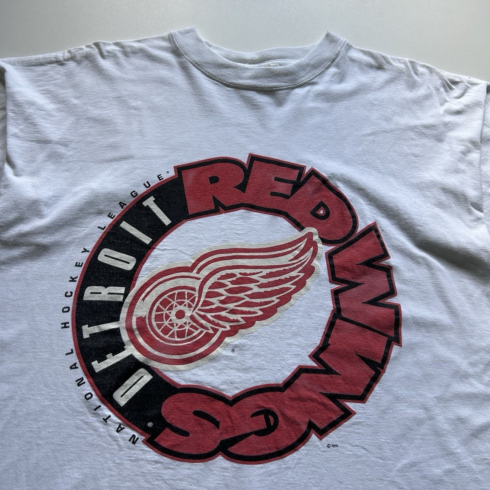 NHL Vintage 90s Detroit Red Wings T Shirt XL NHL Hockey Logo Size US XL / EU 56 / 4 - 2 Thumbnail