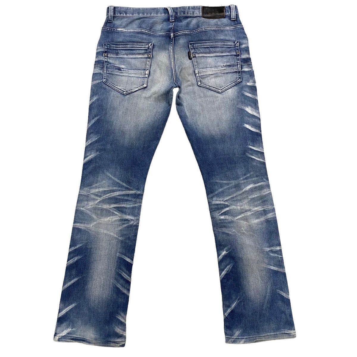 Japanese Brand × Tornado Mart × Tornado Mart Japan Vintage Tornado Mart  Distressed Denim Flare Jeans | Grailed