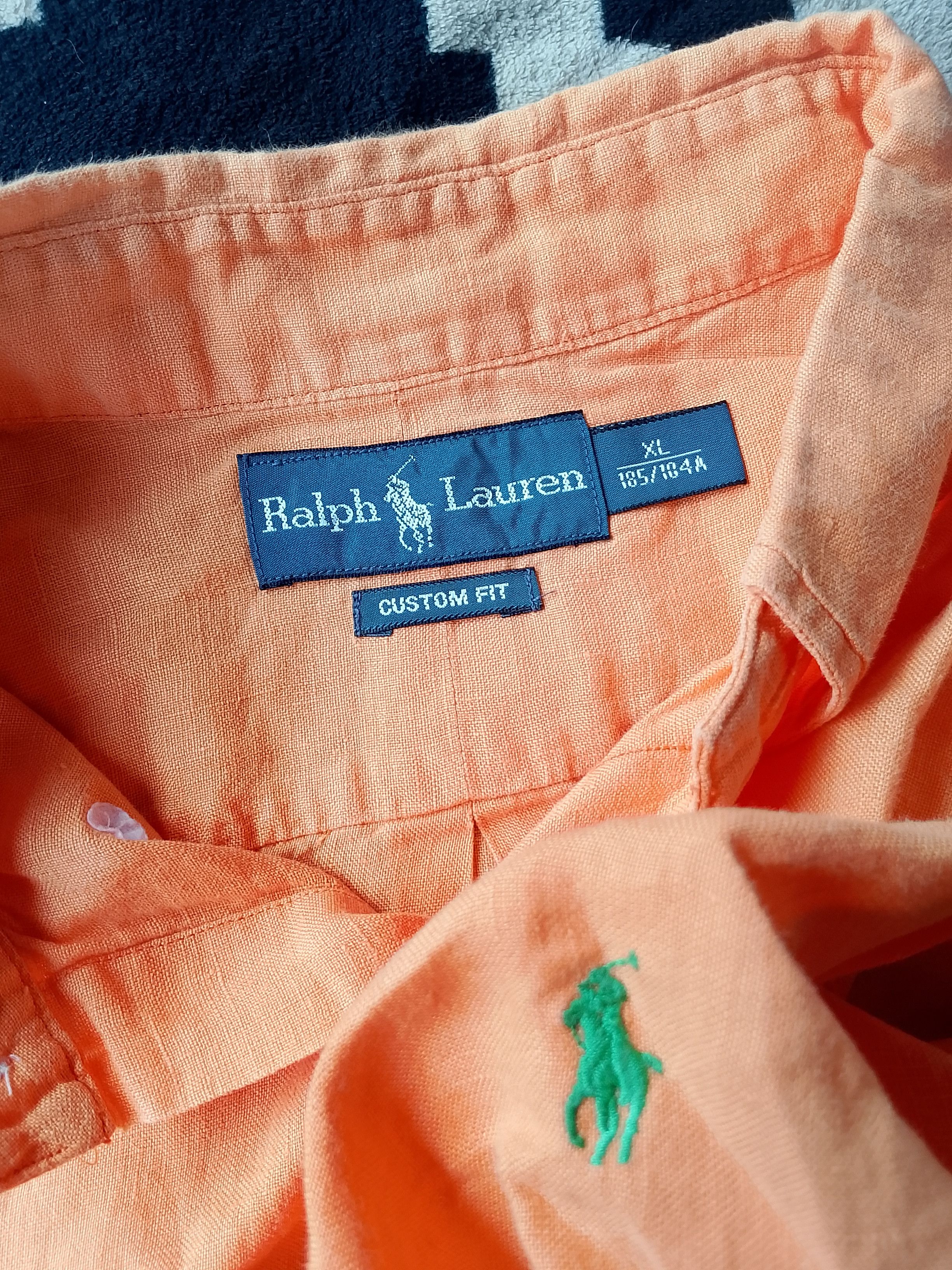 Ralph Lauren Vintage Rare Ralph Lauren Peach Linen Hibiscus High-Summer Size US XL / EU 56 / 4 - 4 Thumbnail