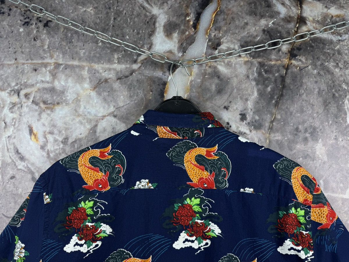 Other Porter + Ash Koi Fish Hawaiian Shirt Short Sleeve Button Up Size US M / EU 48-50 / 2 - 9 Thumbnail