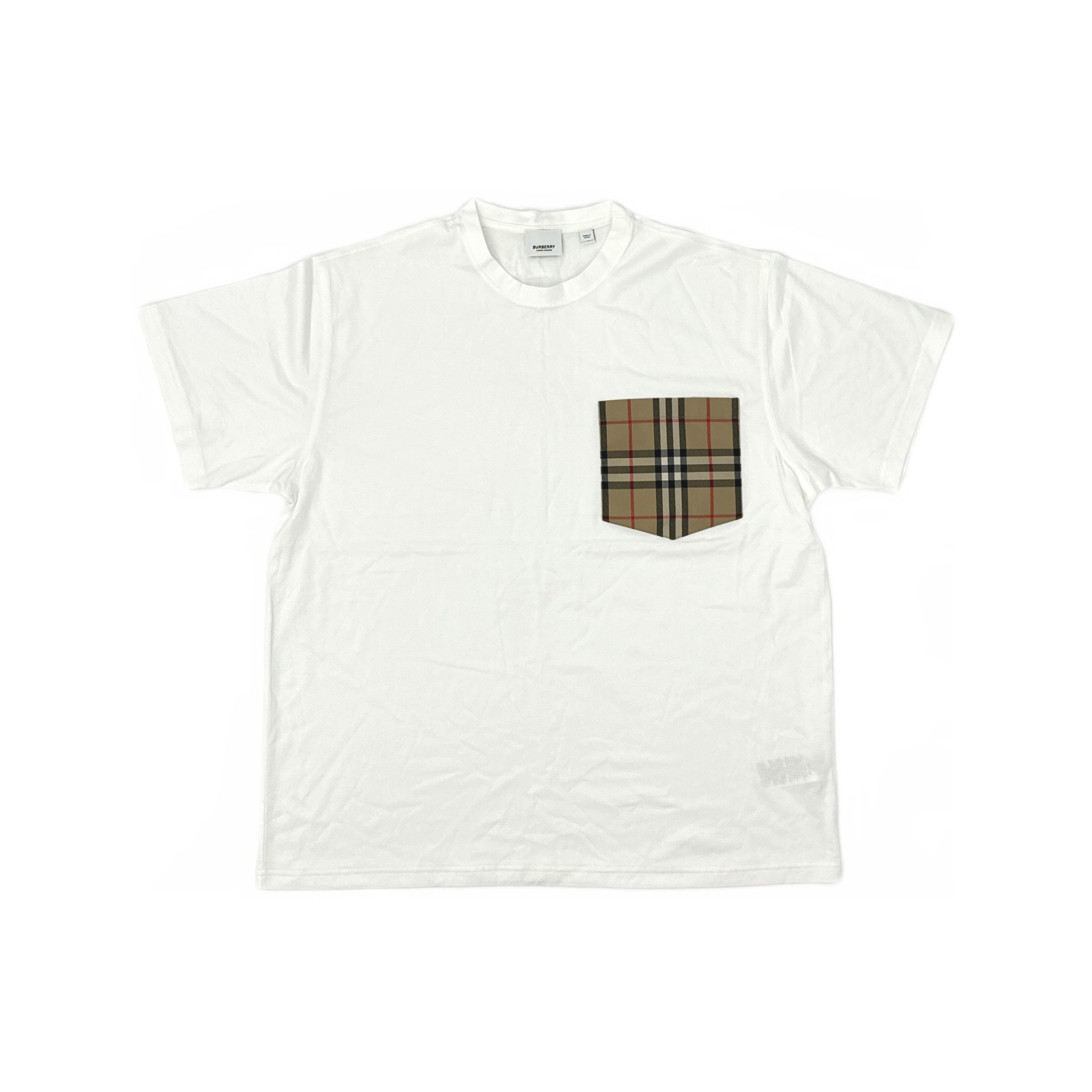 Burberry Burberry Check Pocket Short Sleeve T-Shirt Size L Size L / US 10 / IT 46 - 1 Thumbnail