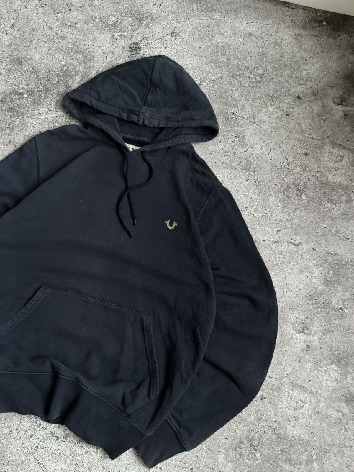 True Religion × Vintage Vintage True Religion oversized Y2K faded washed hoodie Size US S / EU 44-46 / 1 - 7 Thumbnail