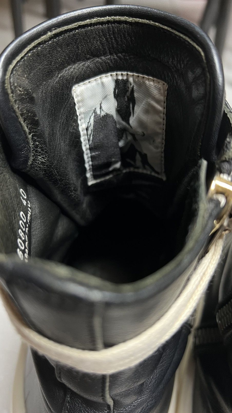 Rick Owens Rick owens drkahdw ramones high top sneaker sz40 Size US 7 / EU 40 - 10 Thumbnail