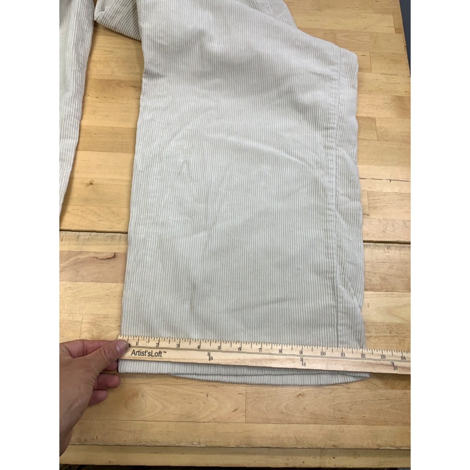 Vintage VINTAGE Solo Corduroy Pants Men 38 Light Beige 90s USA Wide Leg 13038 Size US 38 / EU 54 - 7 Thumbnail
