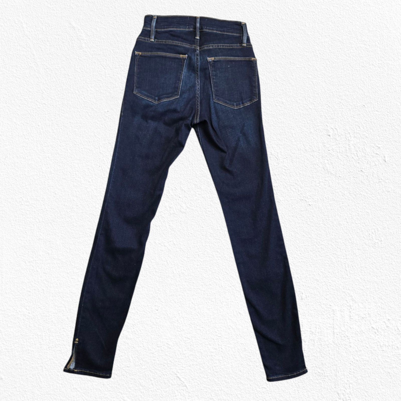 Frame FRAME Dark Wash High Waisted Le High Skinny Jeans Size 24 Size 24" / US 00 / IT 34 - 13 Thumbnail