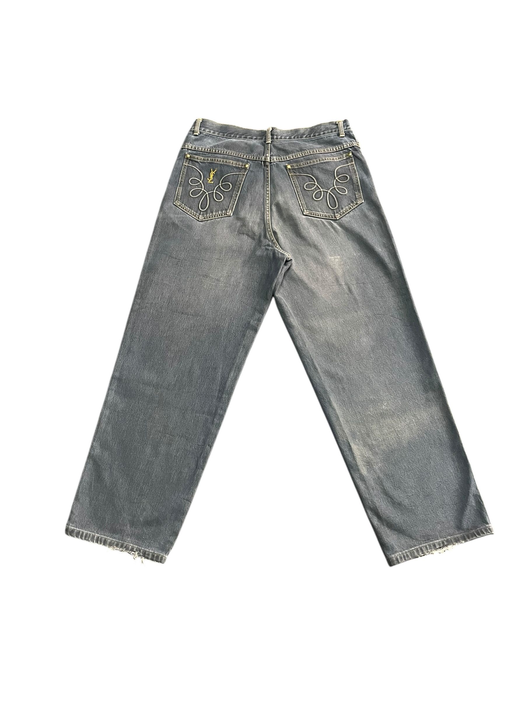 Designer Vintage YvesSaintLaurent Denim Size US 33 - 1 Thumbnail