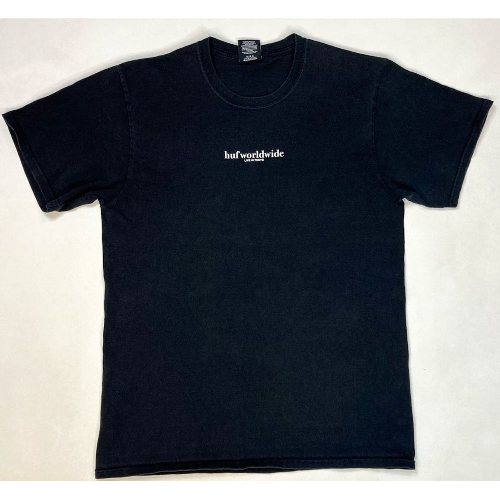 Huf HUF T-Shirt Men Medium Graphic Print Crew Neck Short Sleeve Black Size US M / EU 48-50 / 2 - 3 Thumbnail