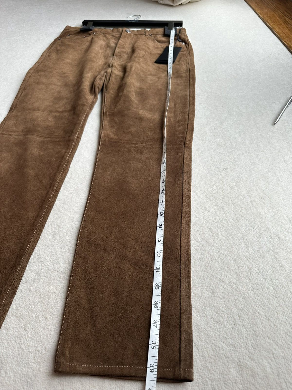 Saint Laurent Paris SS20 $3k+ 🤑 Saint Laurent suede leather pants trousers Size US 32 / EU 48 - 13 Thumbnail