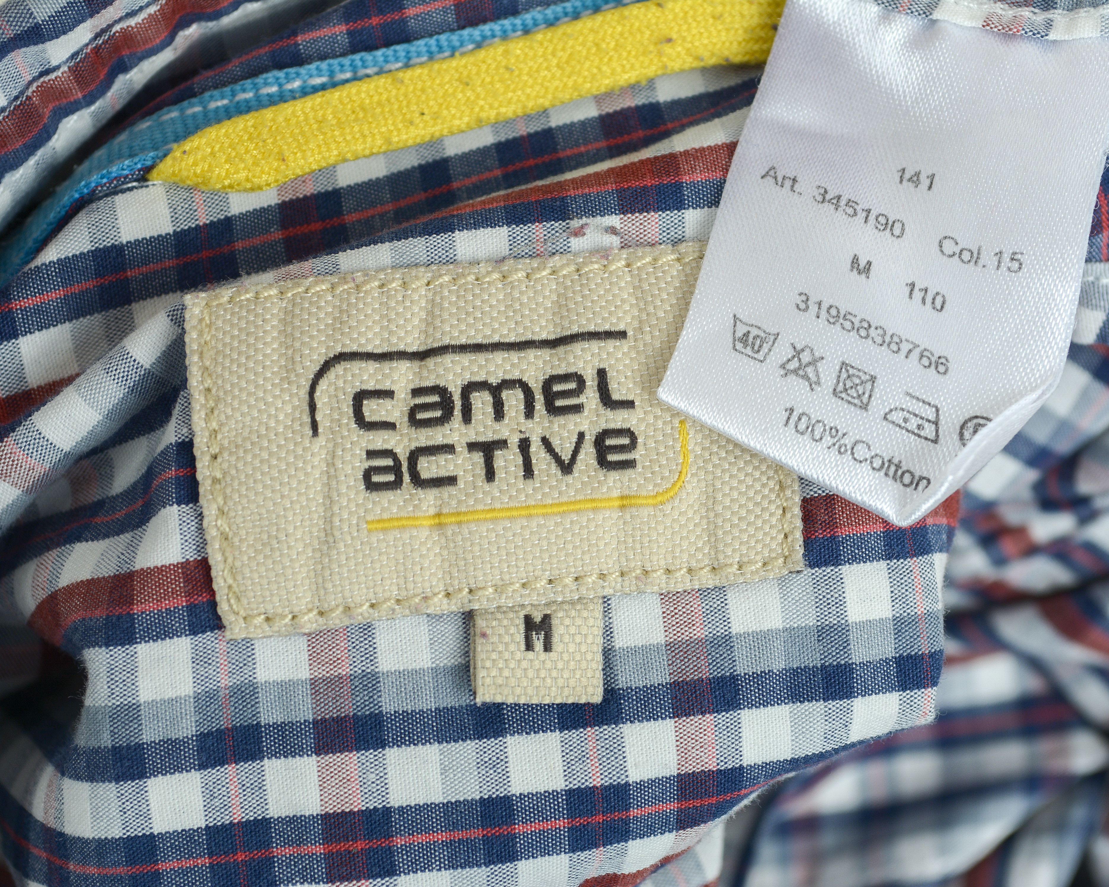 Camel × camel active Button Up Shirt Long Sleeve Check Plaid Casual Cotton Top Size US M / EU 48-50 / 2 - 7 Thumbnail