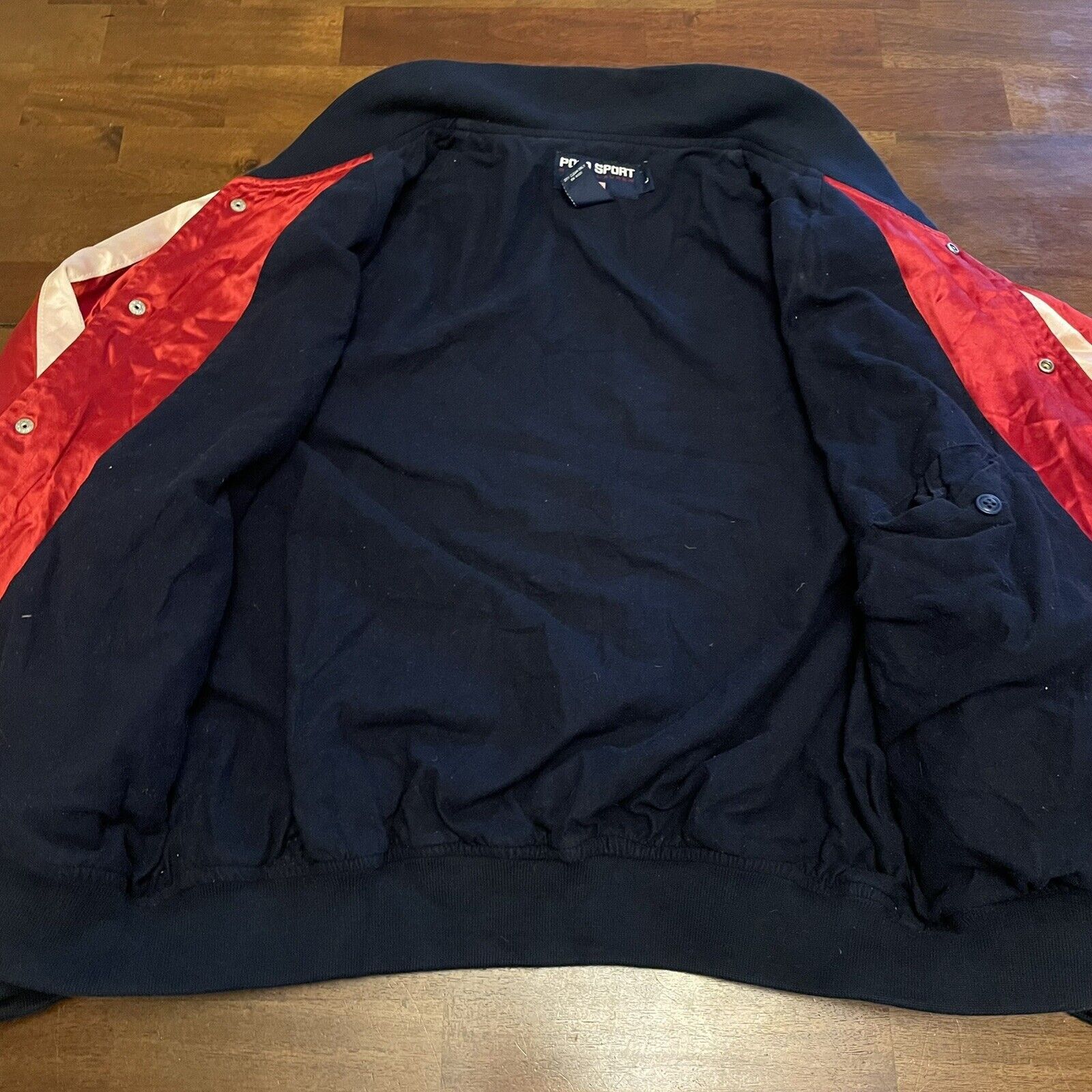 Polo Ralph Lauren Vintage Polo Ralph Lauren Script Satin Varsity Jacket XL Size US XL / EU 56 / 4 - 5 Thumbnail
