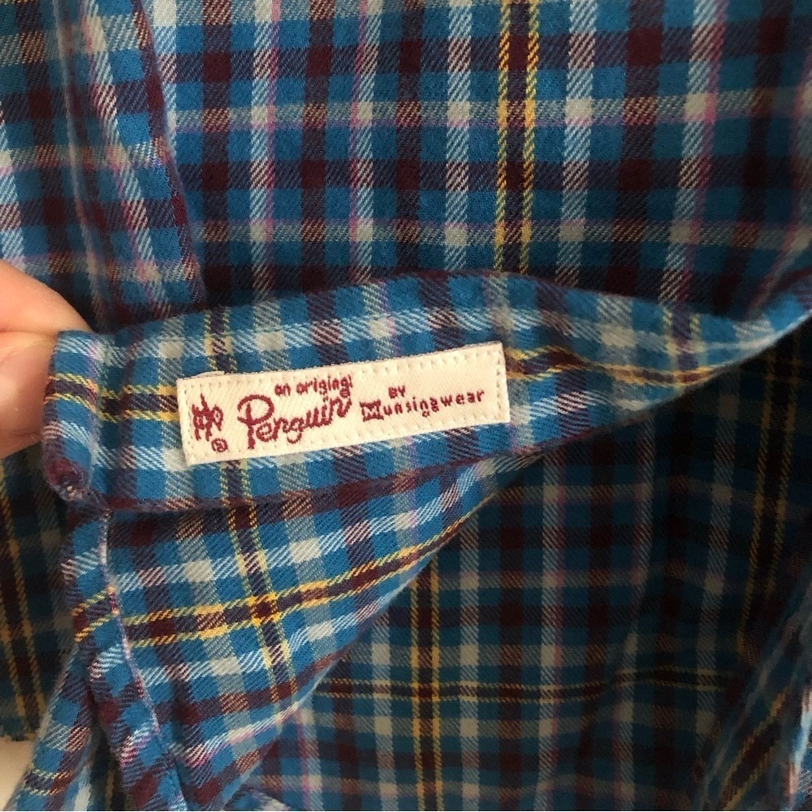 Original Penguin Original Penguin Munsingwear Plaid Casual Button Down Shirt Size US XL / EU 56 / 4 - 4 Thumbnail