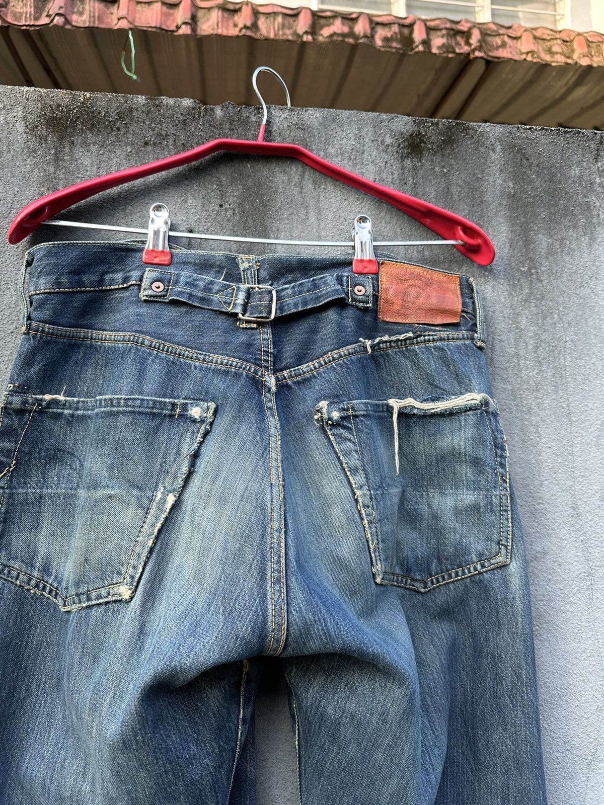 Studio D'Artisan 👹Vintage Studio’D Artisan Distressed Bootcut Jeans Size US 32 / EU 48 - 10 Thumbnail